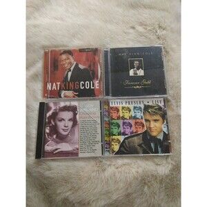 music cd lot oldies Nat King Cole, Elvis, Judy Garland